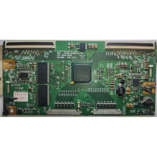 6870C-0202B, LC37WU/LC420WU/LC470WU, T-CON BOARD.