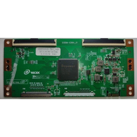 DCBDM-X296A_01, CV500U2-T01_V01, T-CON BOARD.