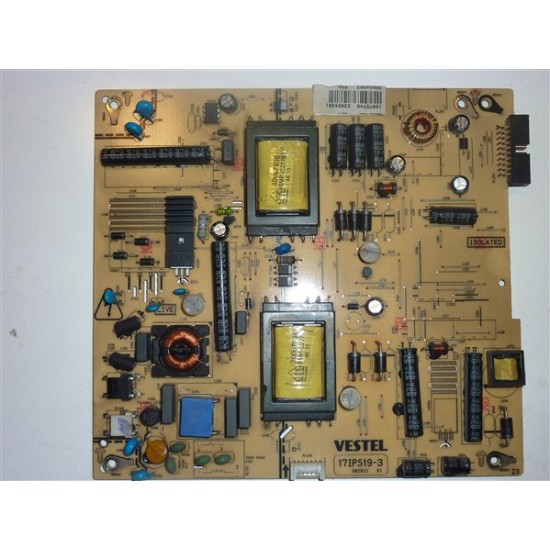 17IPS19-3, 23024301, VESTEL POWER BOARD.